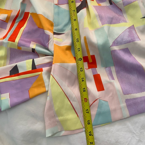 Open Edit Nordstrom | Print Soft Long Shorts | Pink Paper Shape in size S - Picture 9 of 11